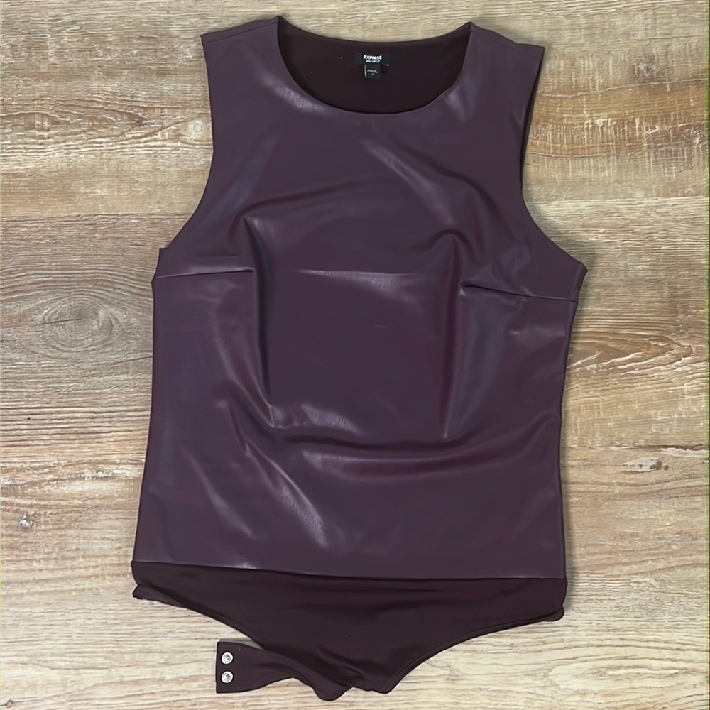 Express brand size: medium color: plum bodysuit